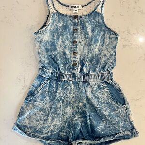 DKNY Blue Denim Kids Romper